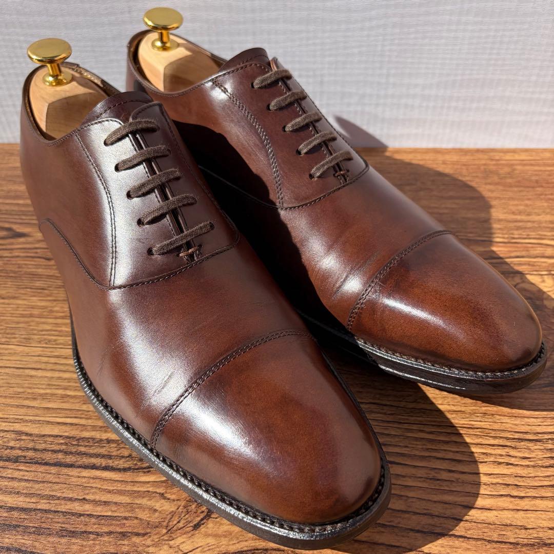 【美品】RAYMAR ストレートチップ 25cm ブラウン 内羽根 革靴