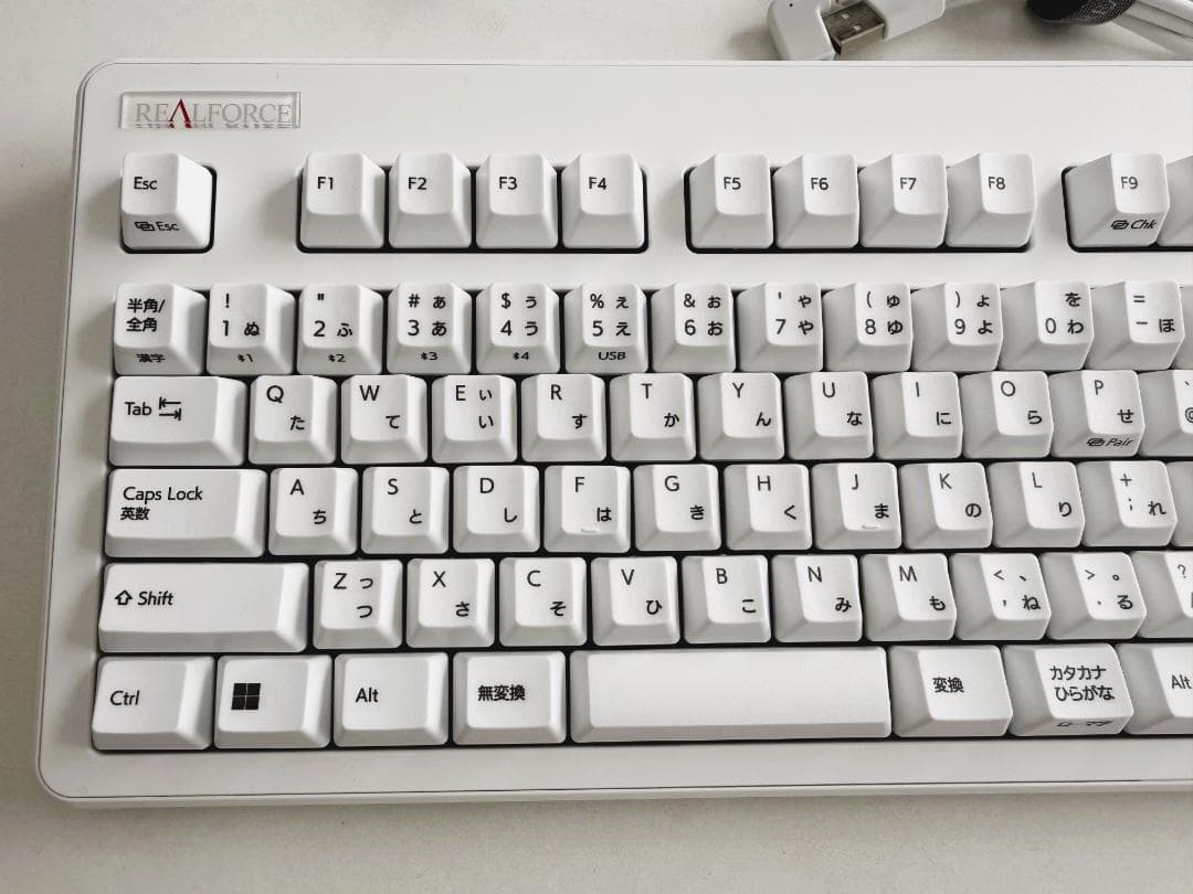 東プレ REALFORCE R3HA23 白 日本語配列 30g リアルフォース