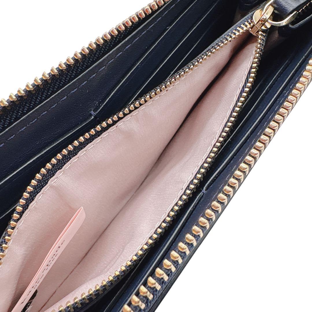 kate spade 未使用品☆ケイトスペード 長財布 猫 ネイビー 完売品