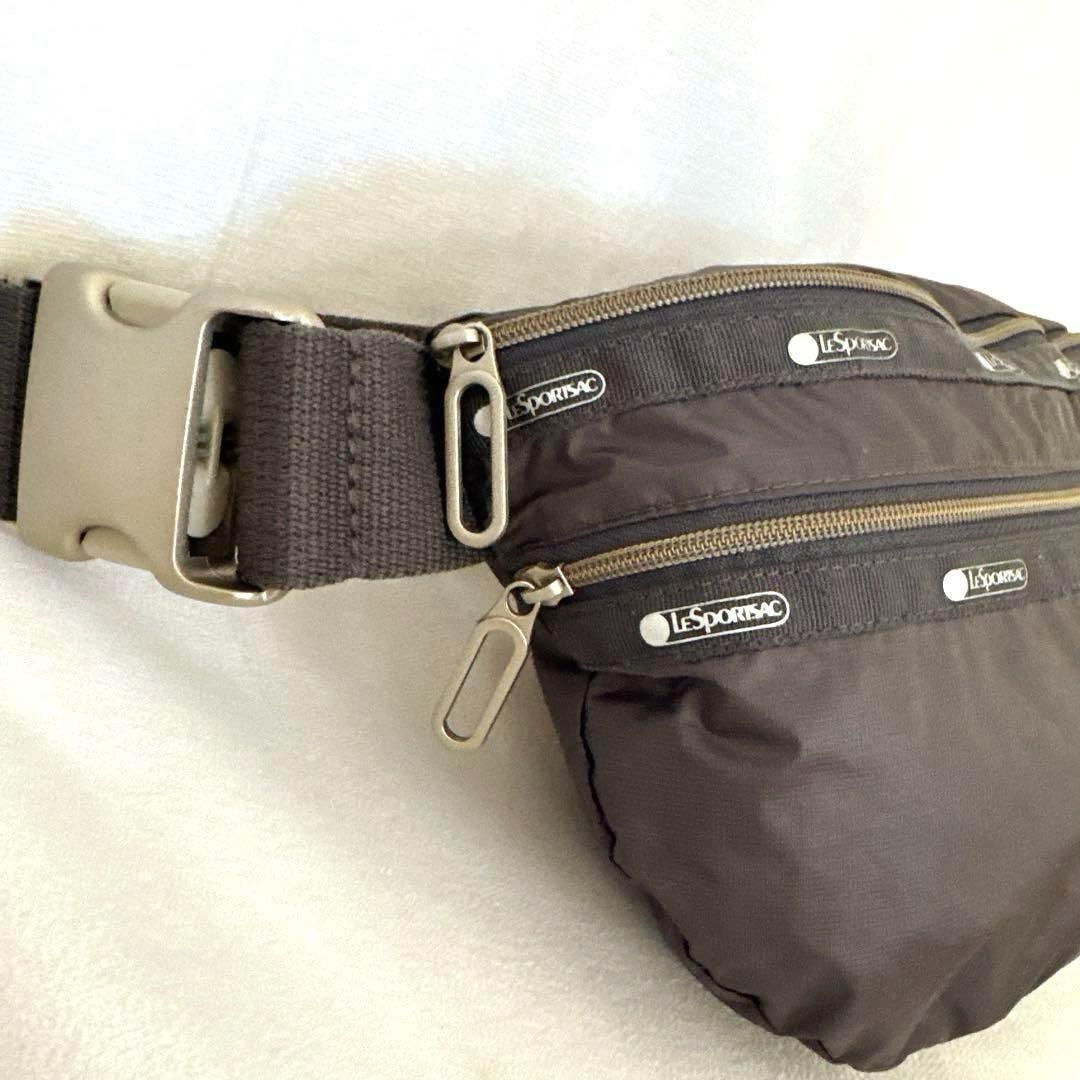 人気色 レスポートサック エッシェンシャル 軽量 ボディバッグ 無地 グレー 銀