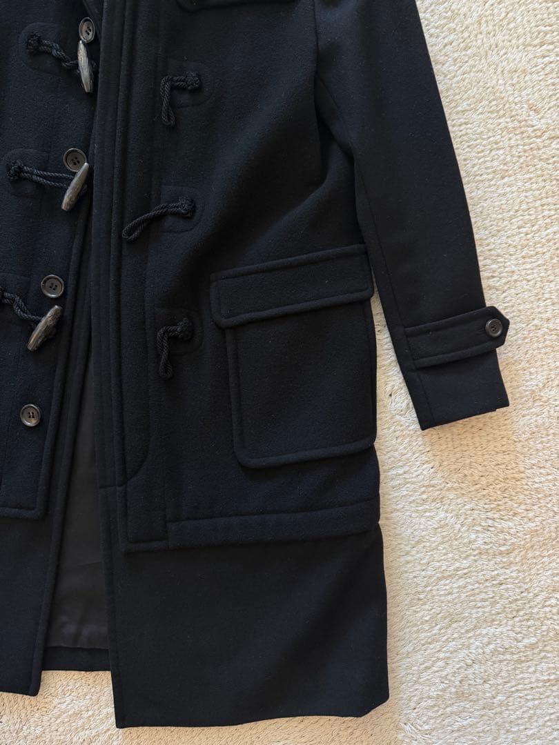 コムデギャルソンオムピュルス ブラックダッフルコート フード付きMサイズ