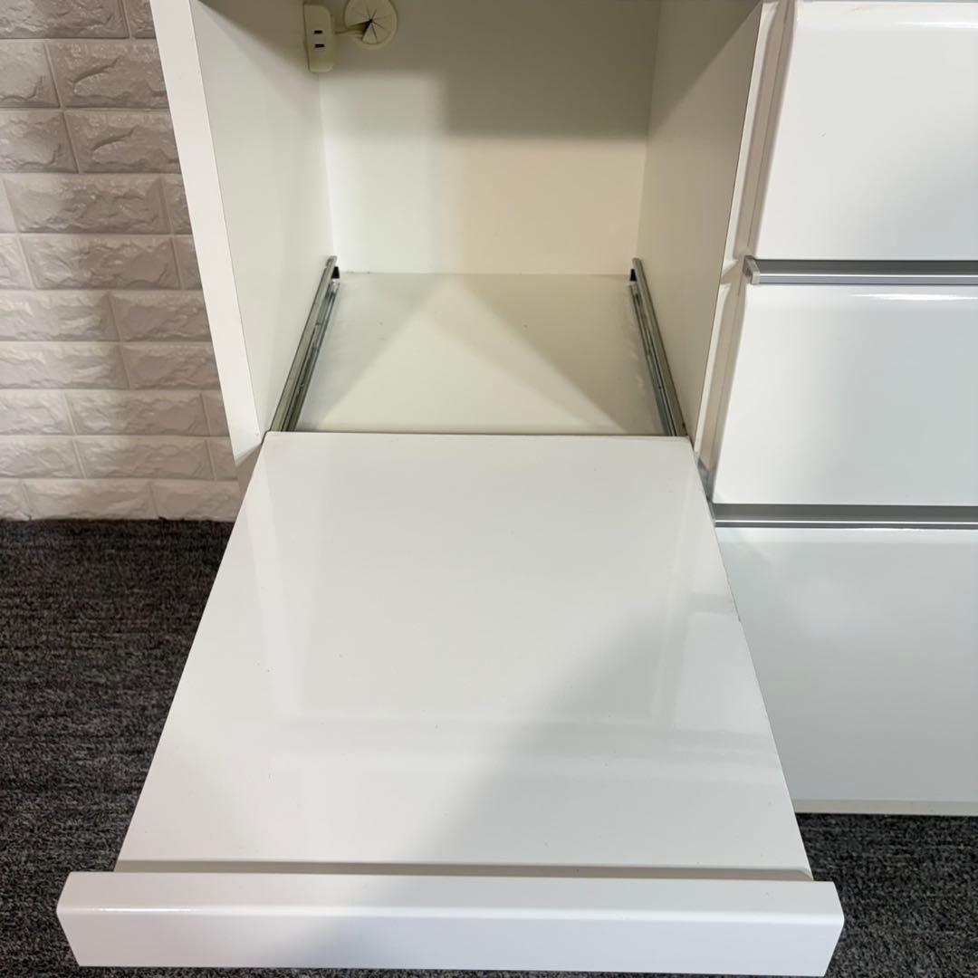 松田家具 モコレンジ カップボード 食器棚 大容量 キッチン収納 B007