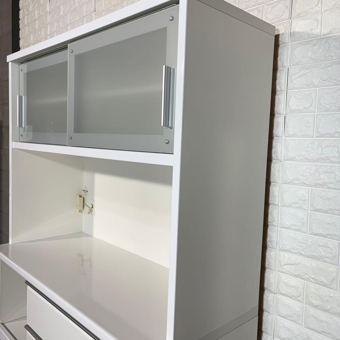 松田家具 モコレンジ カップボード 食器棚 大容量 キッチン収納 B007