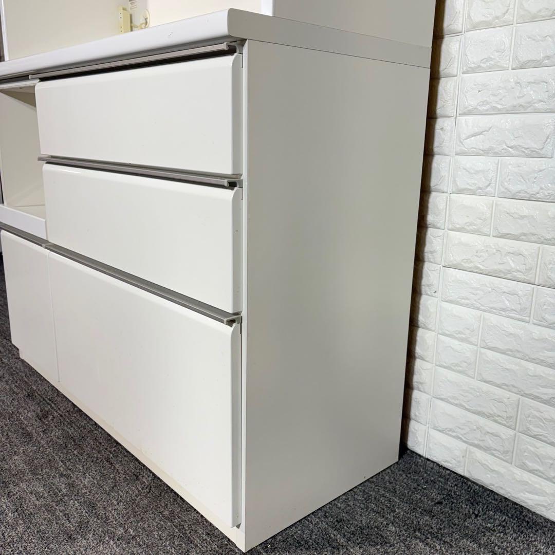 松田家具 モコレンジ カップボード 食器棚 大容量 キッチン収納 B007