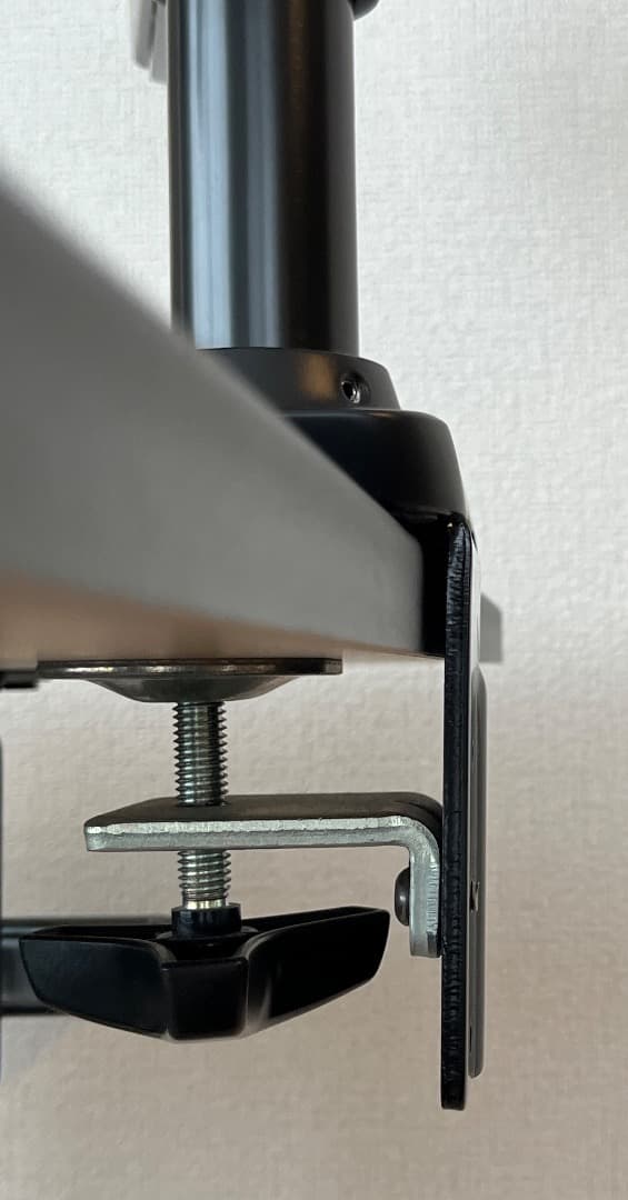 Amazonベーシック モニターアーム + ノートPC用マウントトレー ブラック