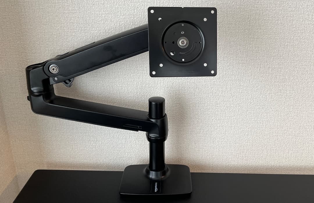 Amazonベーシック モニターアーム + ノートPC用マウントトレー ブラック