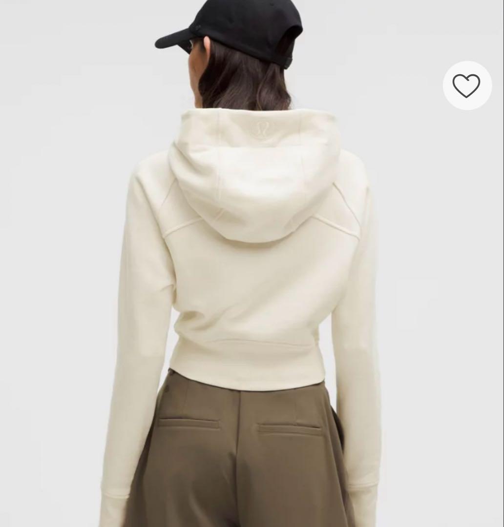 【Lululemon】Scuba フルジップクロップ フーディー　サイズ4