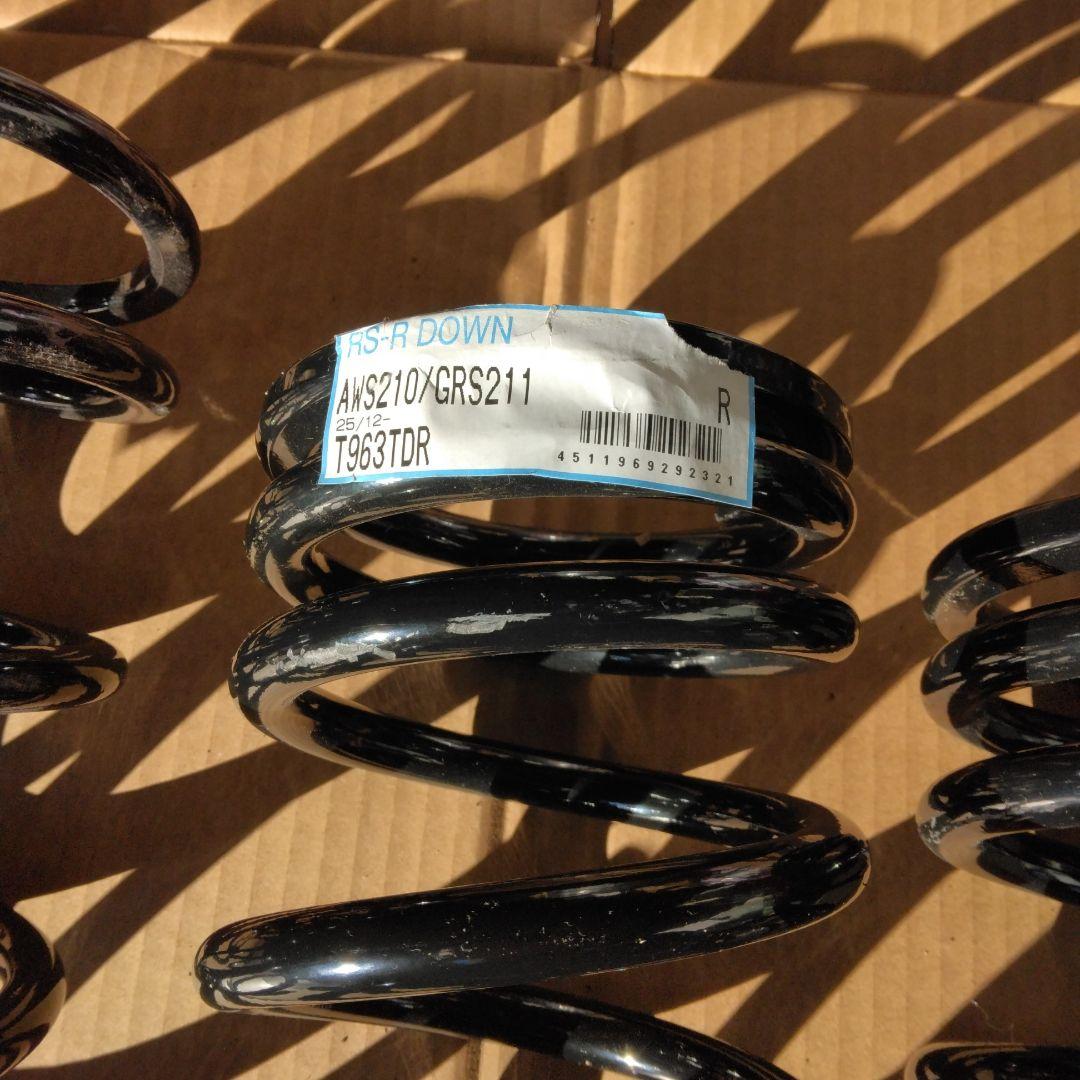 RSR クラウンAWS210用ダウンサス T963TD 未使用品