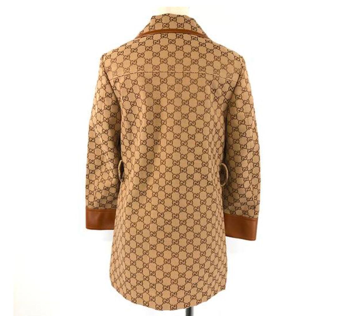 現行モデル Gucci ベージュ GGパターン テーラードジャケット 36