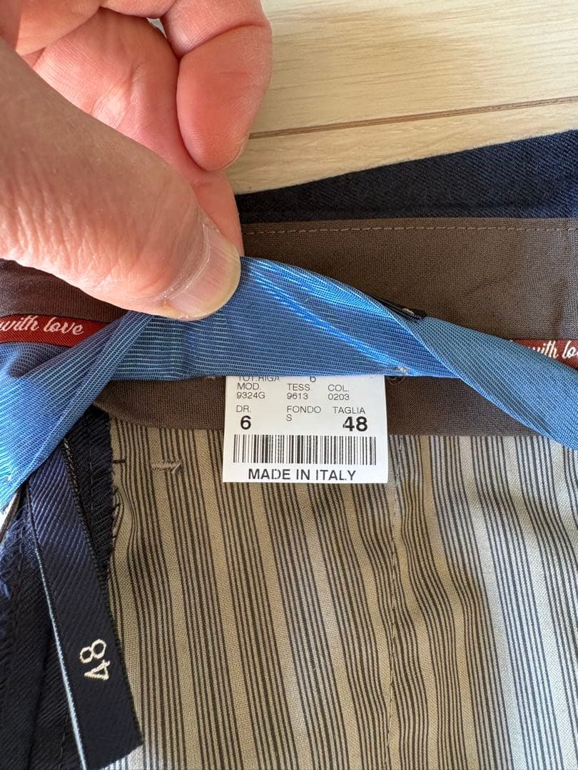 GERMANO/新品未使用秋冬ウォッシャブルストレッチフランネル　サイズ48