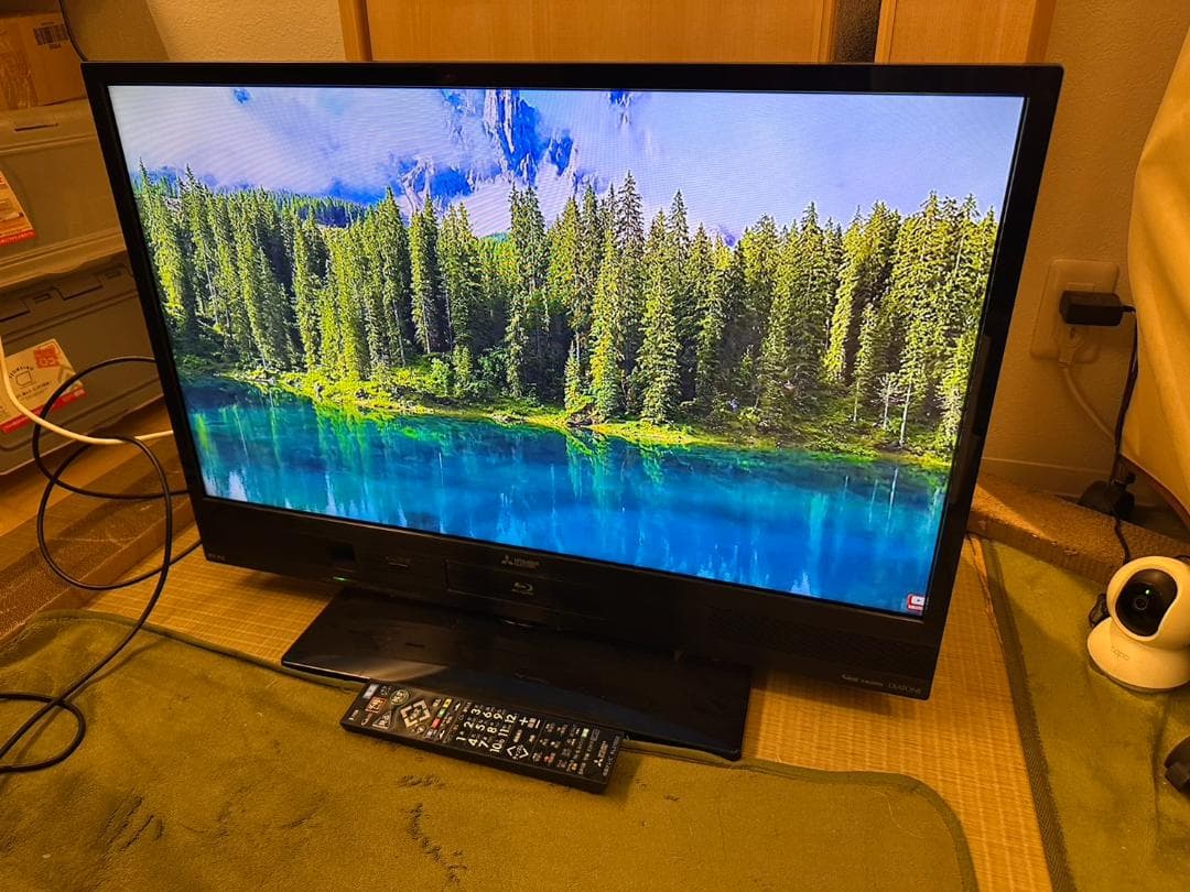 三菱 15年製32型 テレビ Blu-ray HDD内蔵 LCD-A32BHR7