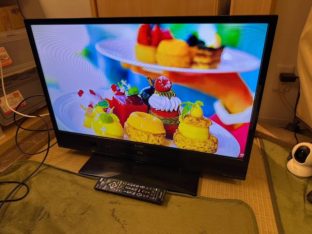 三菱 15年製32型 テレビ Blu-ray HDD内蔵 LCD-A32BHR7