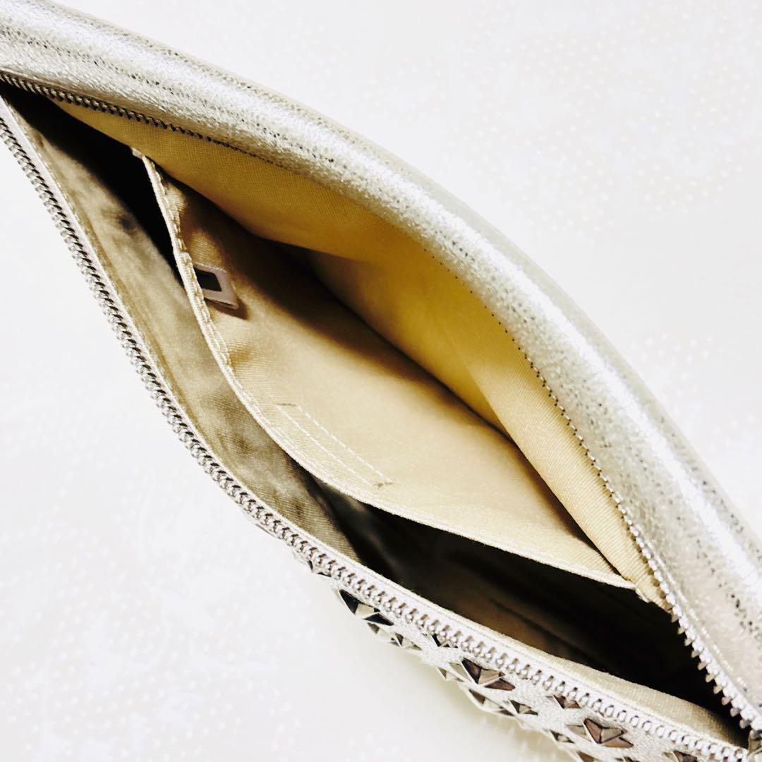 新品級 ジミーチュウ ラムレザー ZENA スタースタッズ シルバー ゼナ