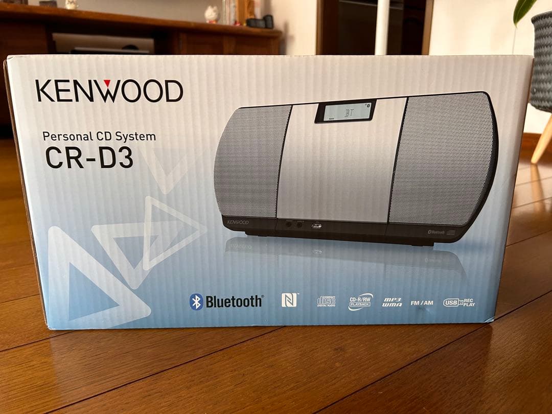 【のあ】KENWOOD CR-D3 パーソナルCDシステム ホワイト
