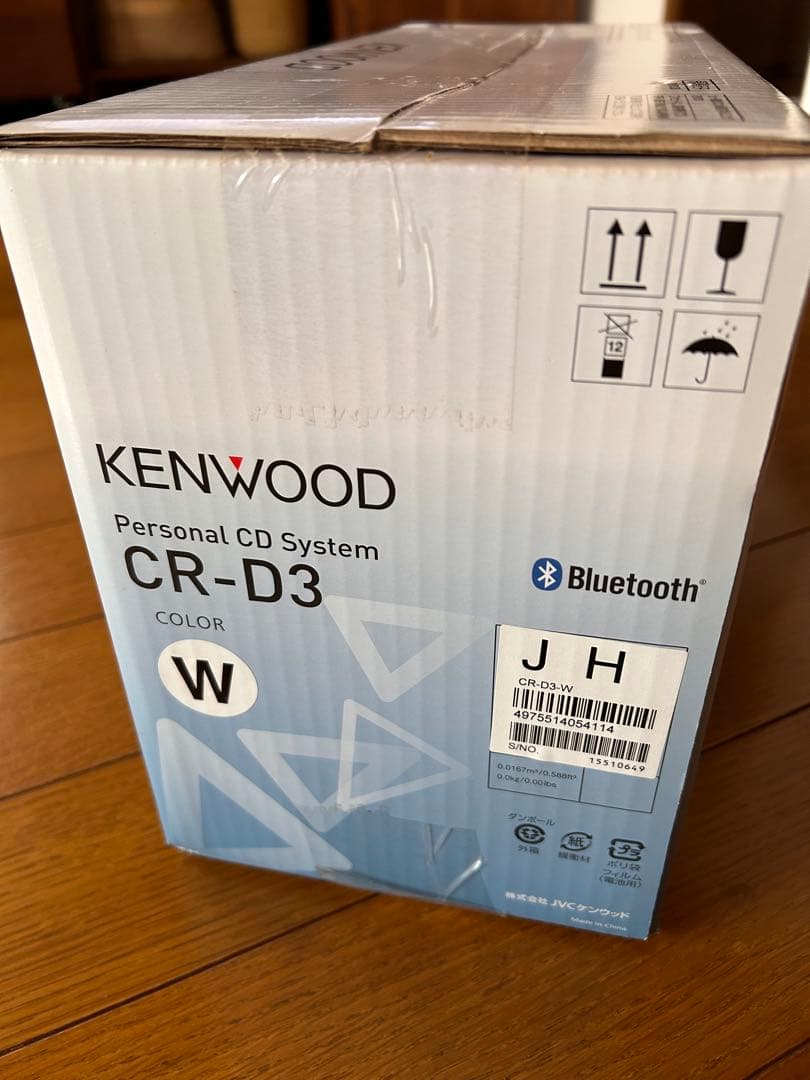 【のあ】KENWOOD CR-D3 パーソナルCDシステム ホワイト
