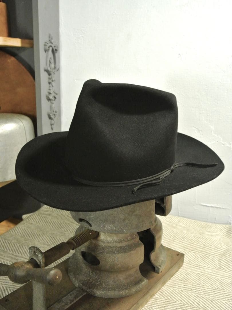 特価！ ヴィンテージ ビーバー ハット ブラック ウェスタン 黒 ステットソン