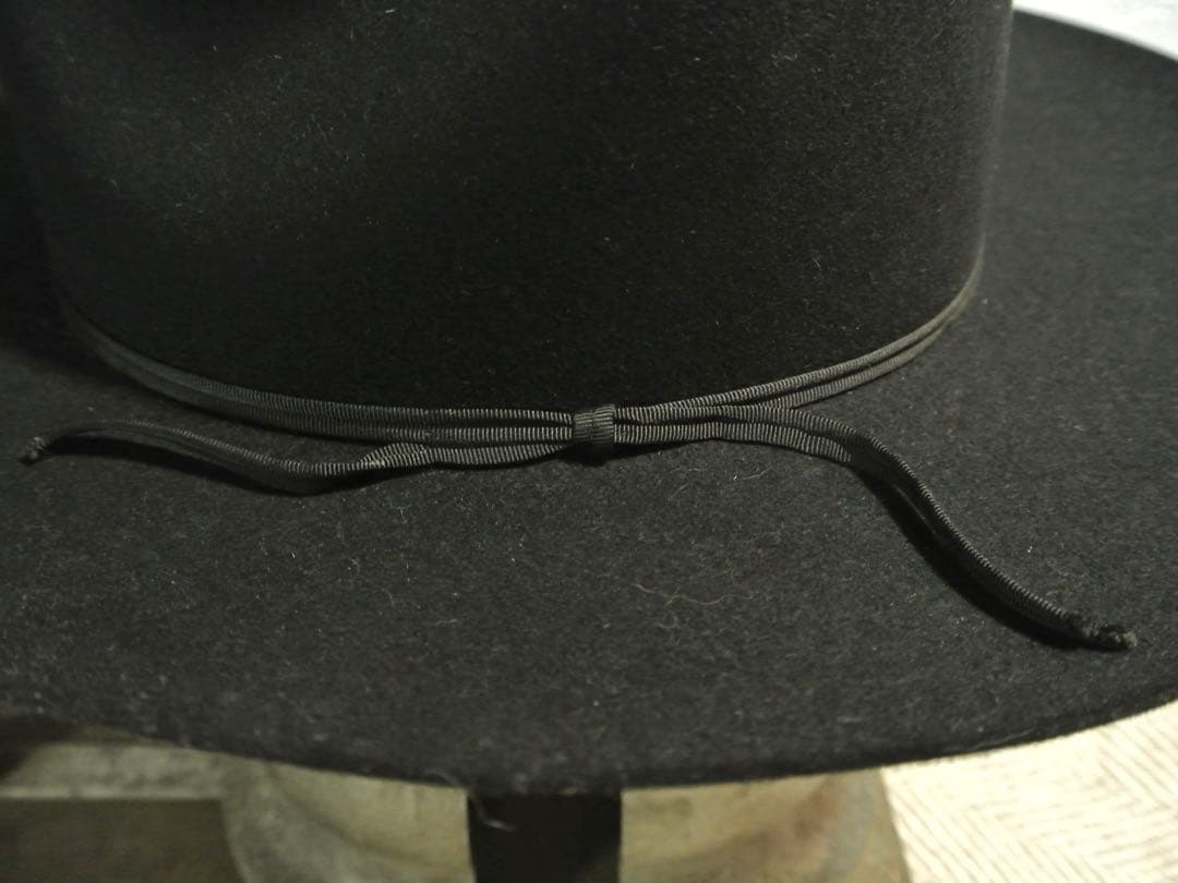 特価！ ヴィンテージ ビーバー ハット ブラック ウェスタン 黒 ステットソン