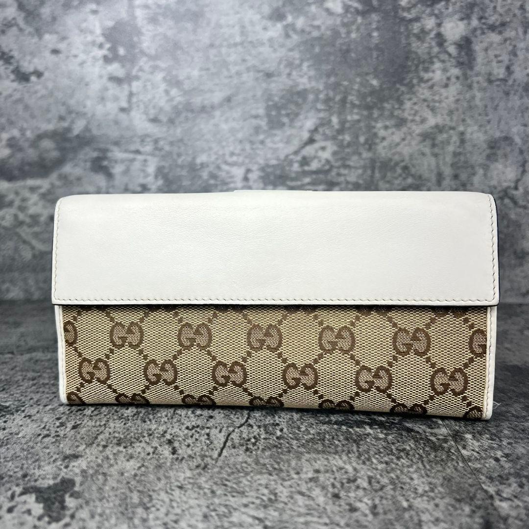 GUCCI GGキャンバス ラブリーハート 長財布 Wホック