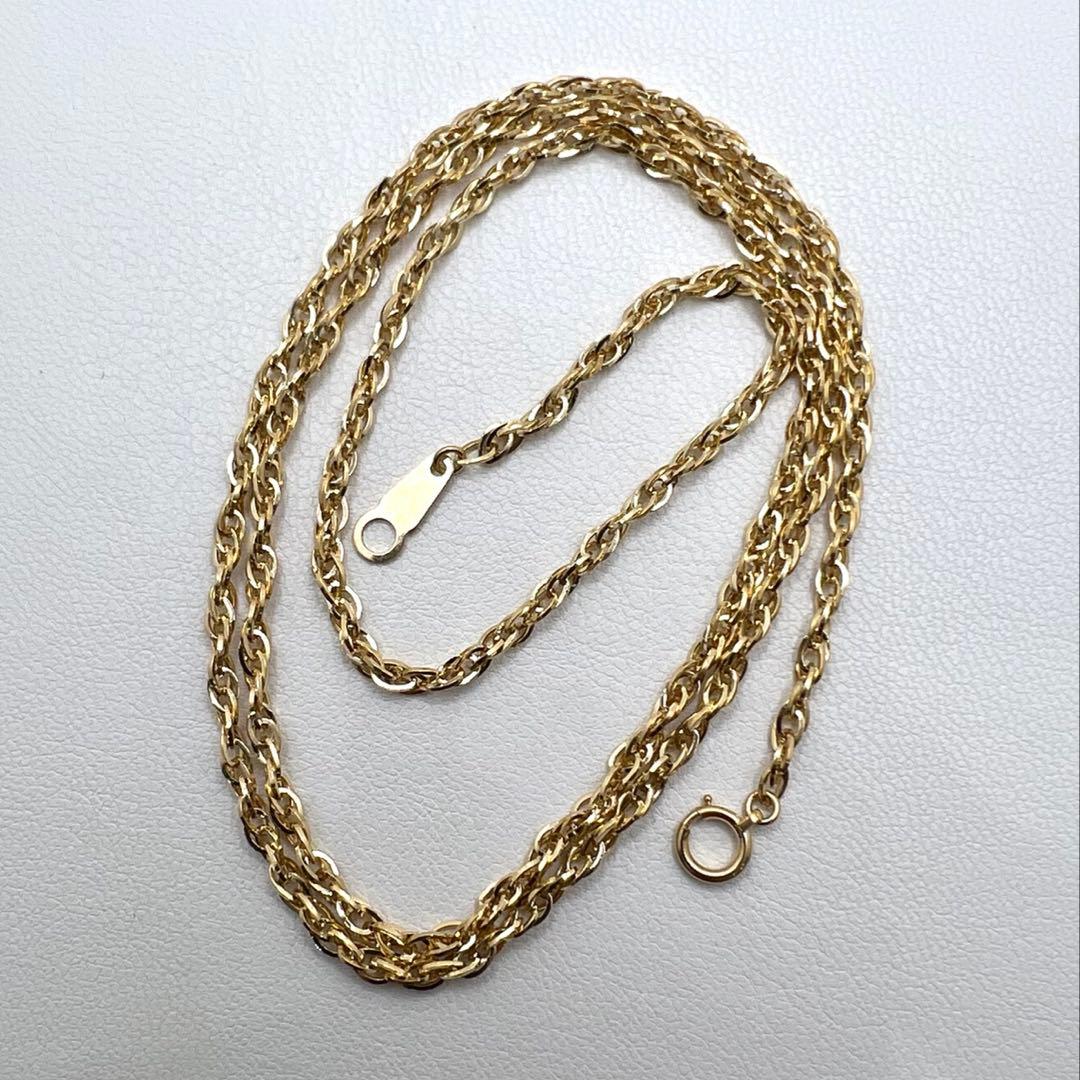 K18 ネックレス　幅2.5㎜　59cm 10.02 g ジュエリーマキ印