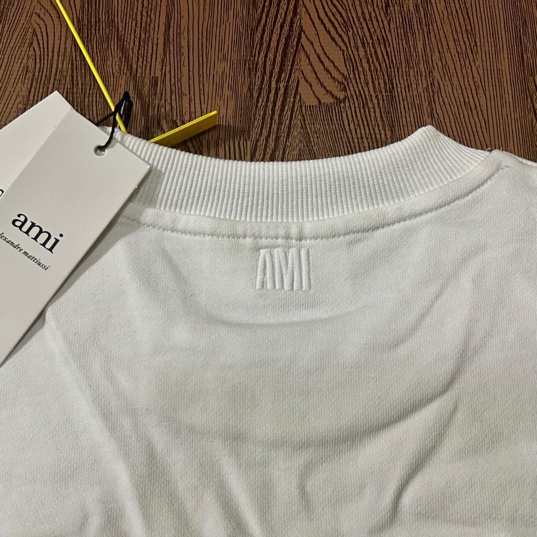 【限定特価】ami スウェット ハート刺繍 ホワイト ニット