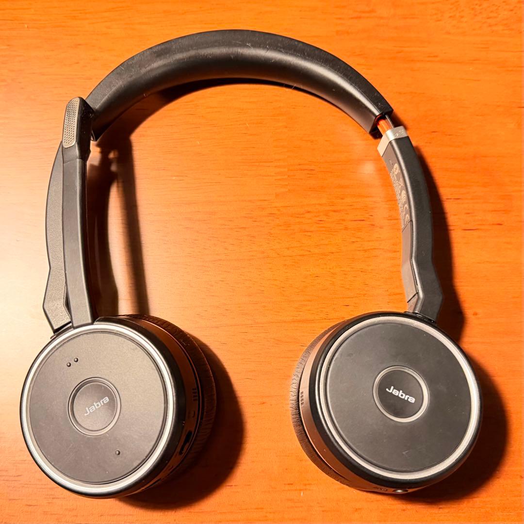 【通電確認済】Jabra Evolve75ワイヤレスヘッドセット（充電スタンド付