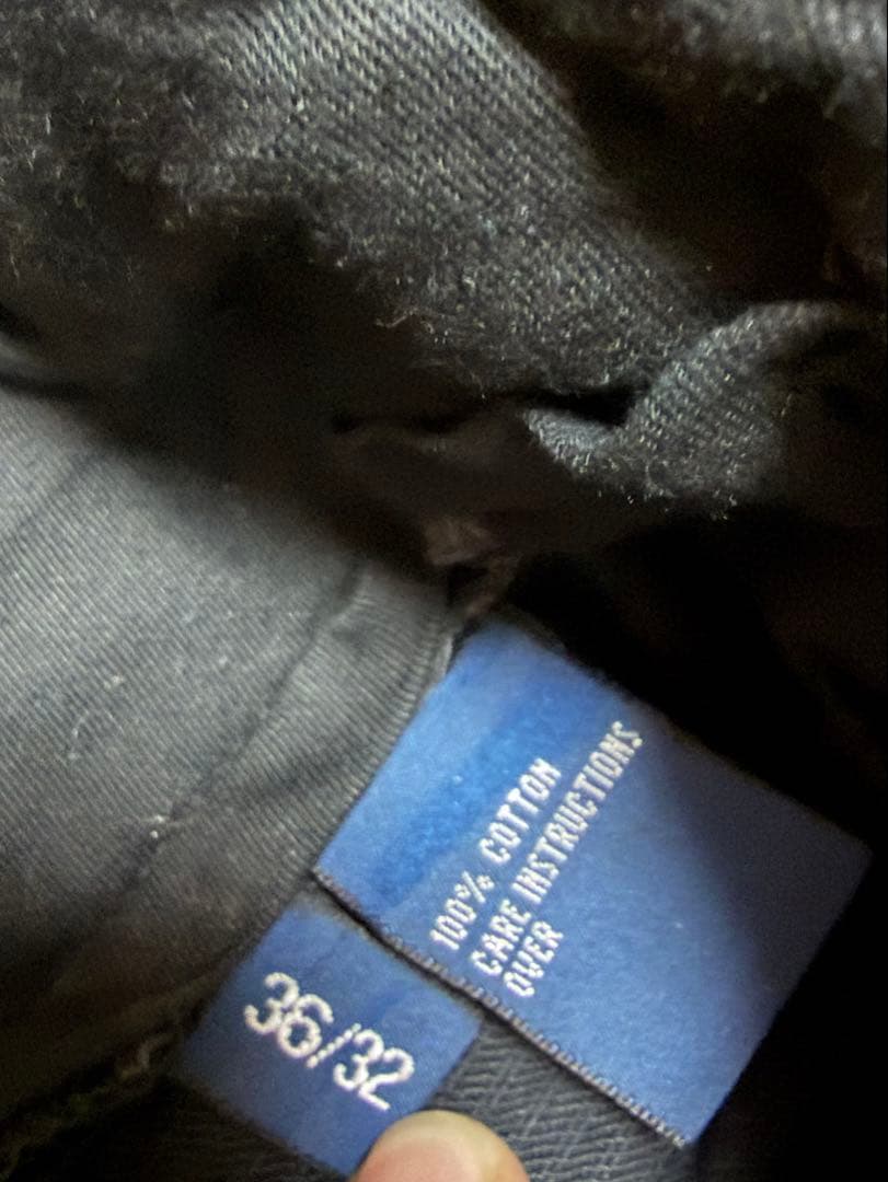 90's ラルフローレン　コーデュロイパンツ ブラック