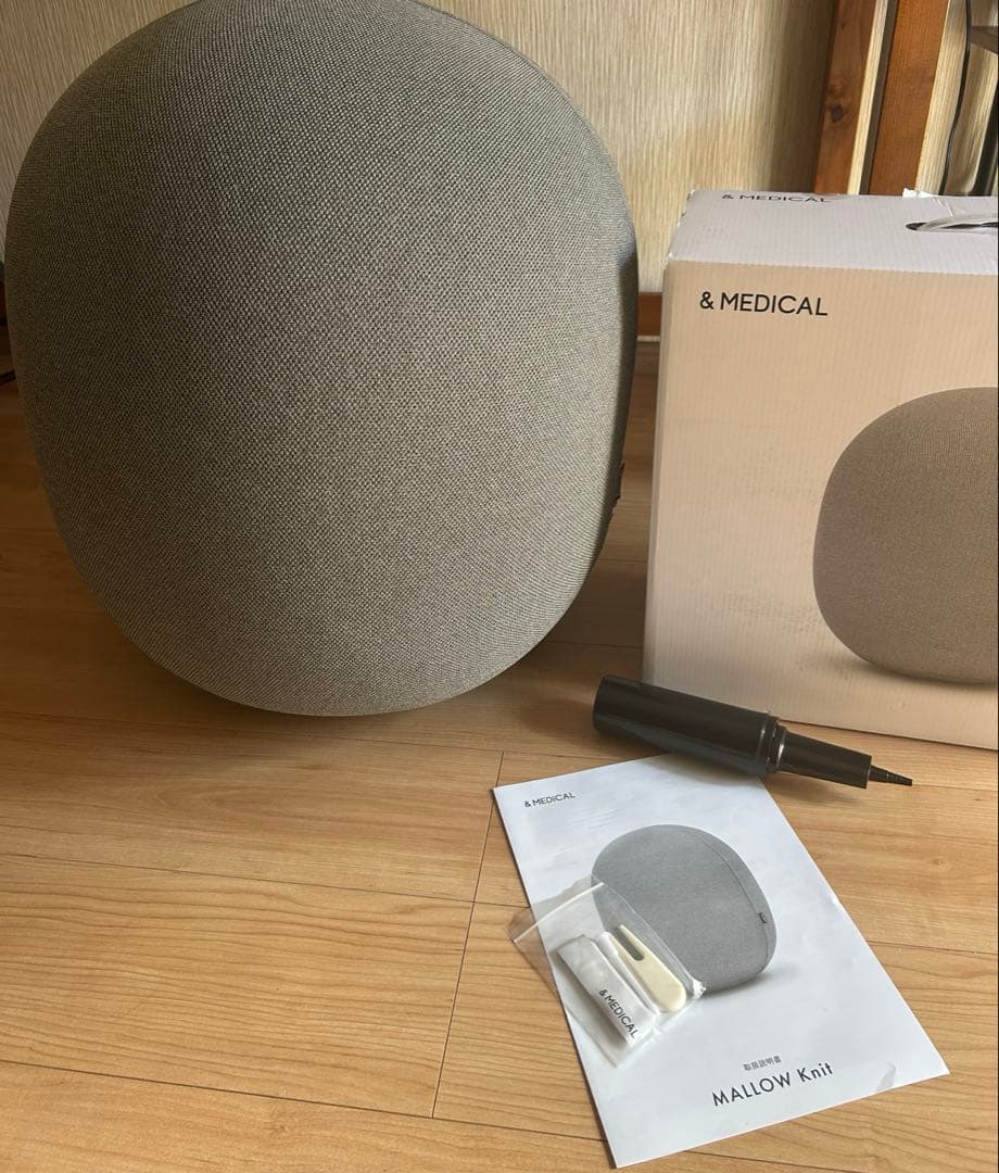 アンドメティカル MALLOW knit バランスボール　美品　マロウ　グレー