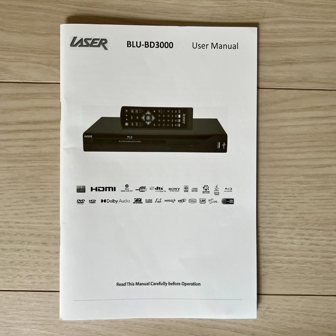 LASER BLU-BD3000 リージョンフリーBlu-rayプレーヤー