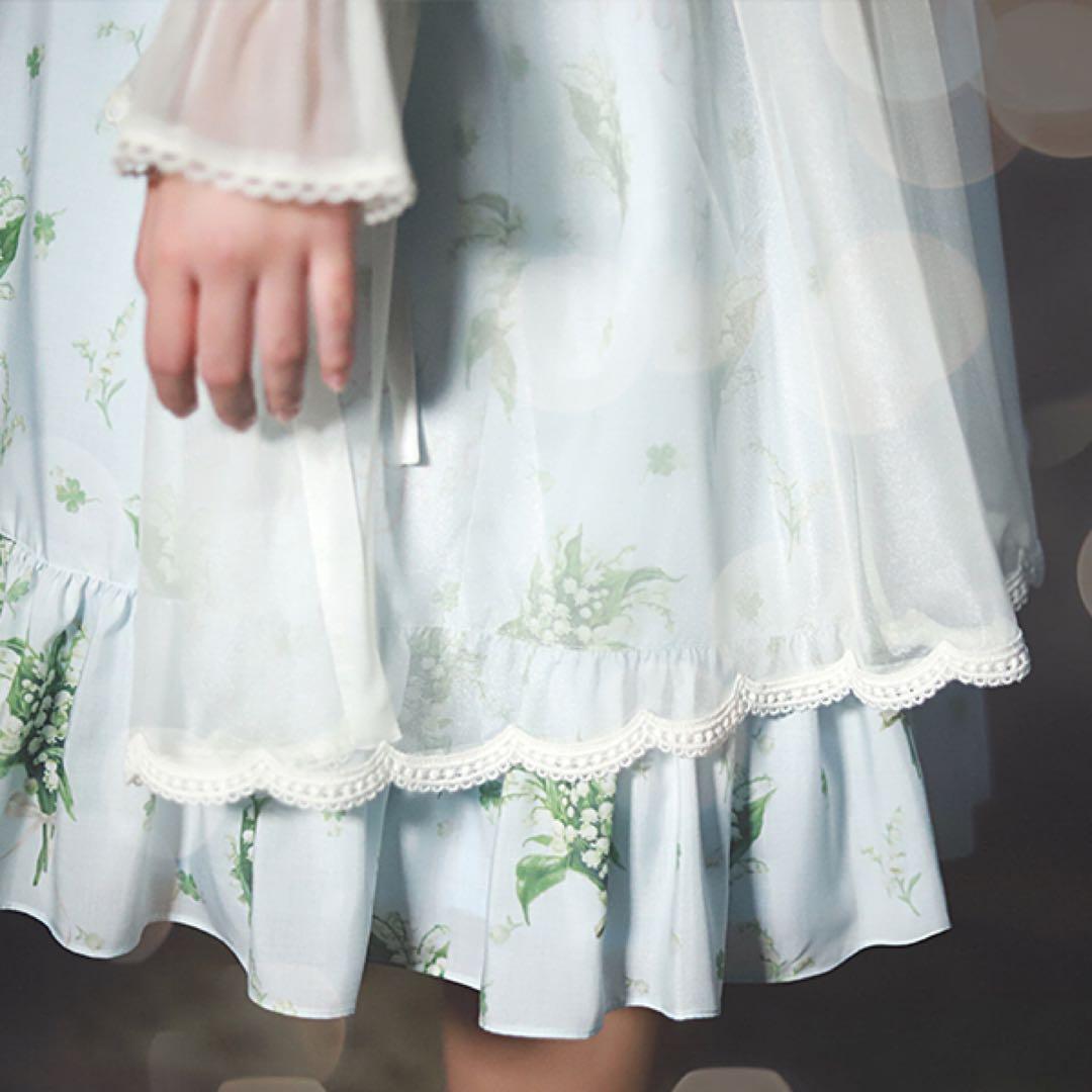 新品未使用 メロディバスケット 朝霧を纏うロングカーディガン 白