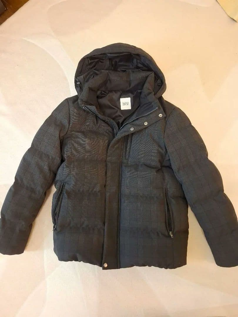 TAKEO KIKUCHI ウールライク　チェック　ダウン　ブルゾン