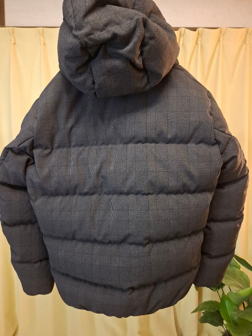 TAKEO KIKUCHI ウールライク　チェック　ダウン　ブルゾン