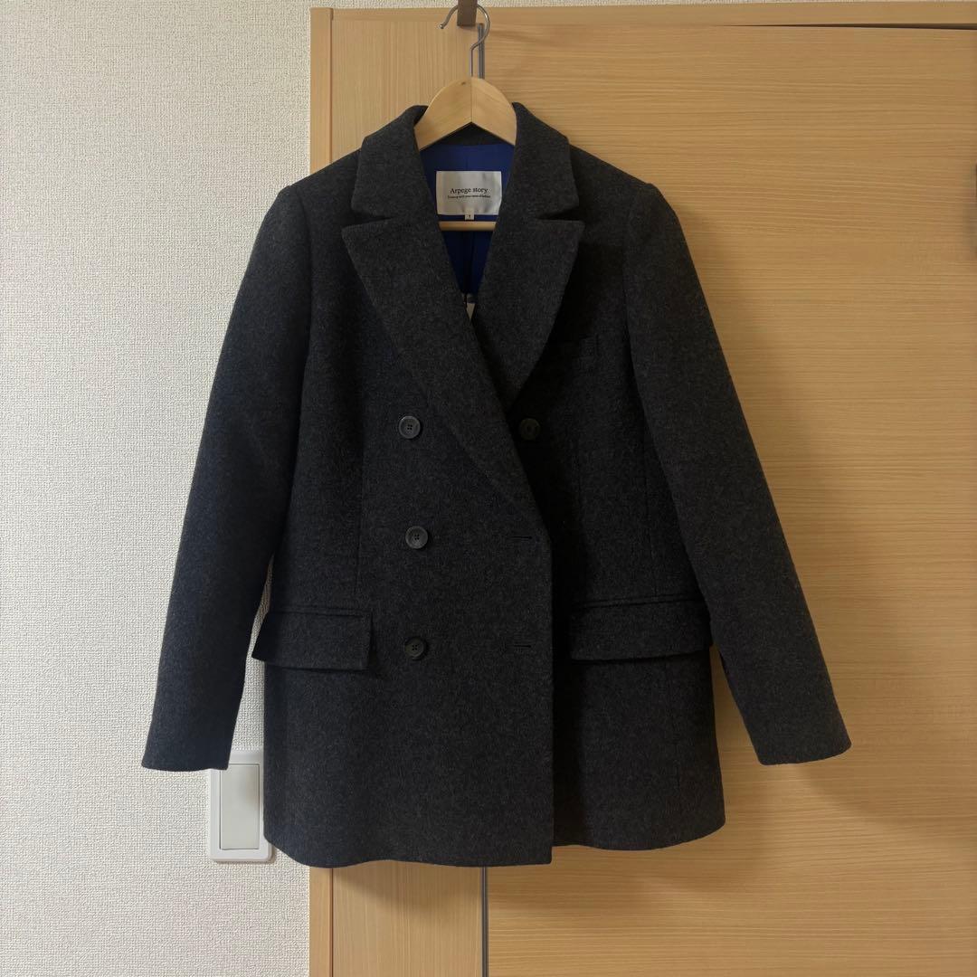 り*だ様 【新品未使用】Arpege story Wジャケットコート テーラード