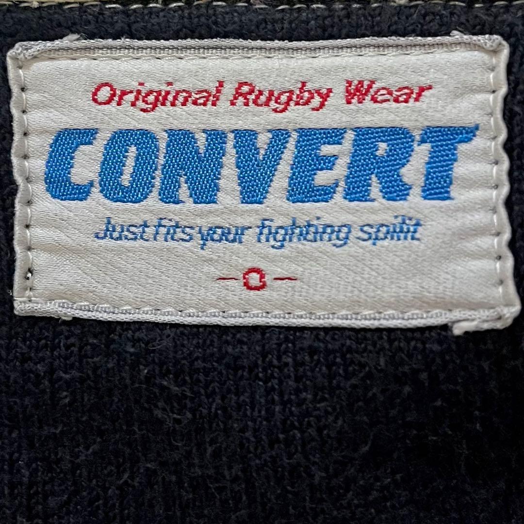 80s CONVERT コンバート 早稲田大学 ラグビー 蹴球部 ラガーシャツ