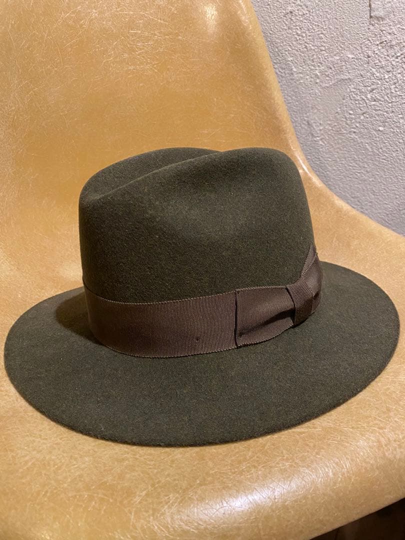 DOUBLE RL ウールハット オリーブグリーン