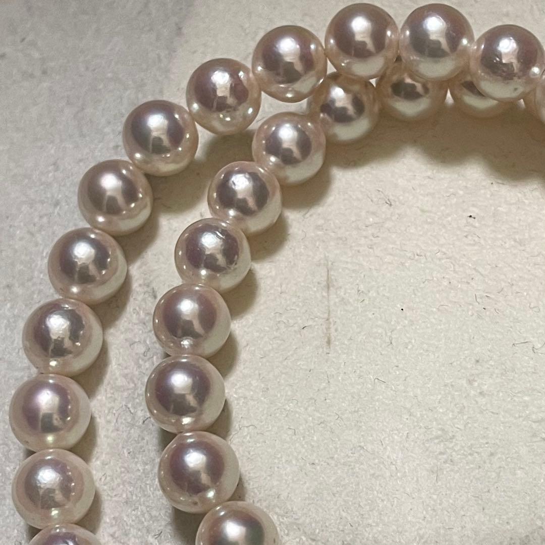 【テリ抜群✨大珠】 あこや真珠 ネックレス 7.5-8.0 アコヤパール 本真珠