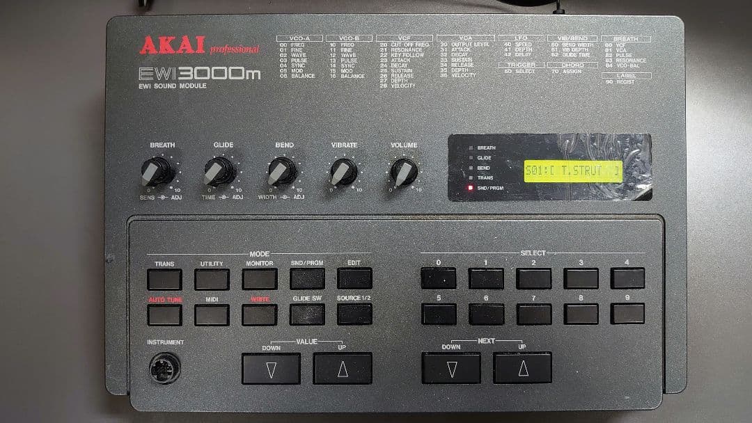 【しんきち様】AKAI EWI 3000m 音源のみ メンテ済