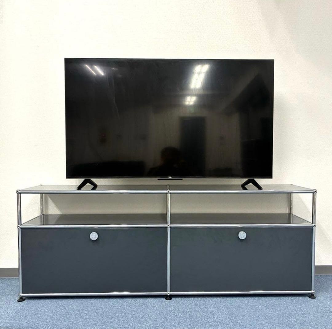 中古 USMハラー｜キャビネット テレビボード 2列2段 アントラサイト