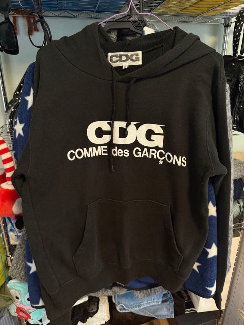 コムデギャルソン ブラック パーカー S
