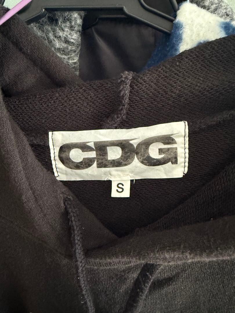 コムデギャルソン ブラック パーカー S