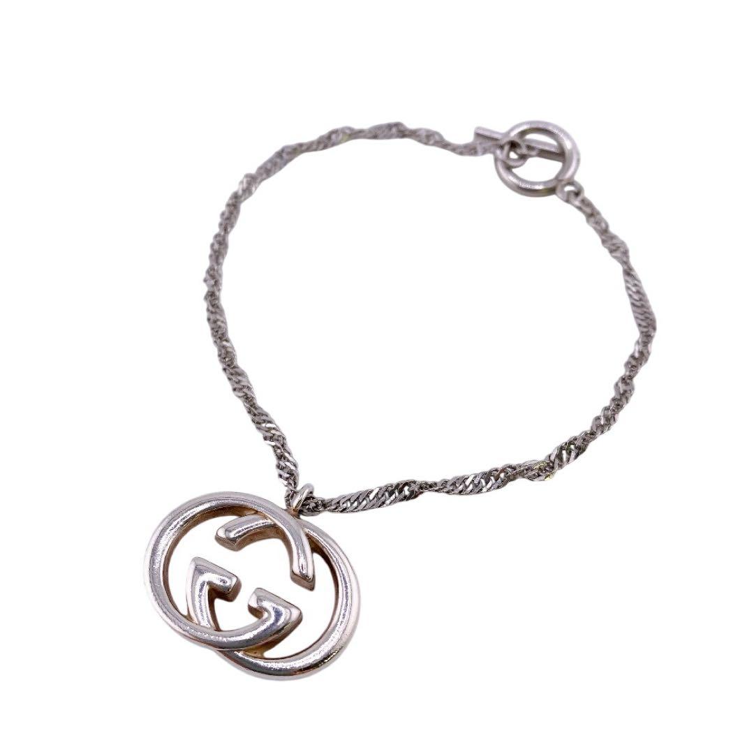 グッチ チェーン インターロッキング ブレスレット くすみ