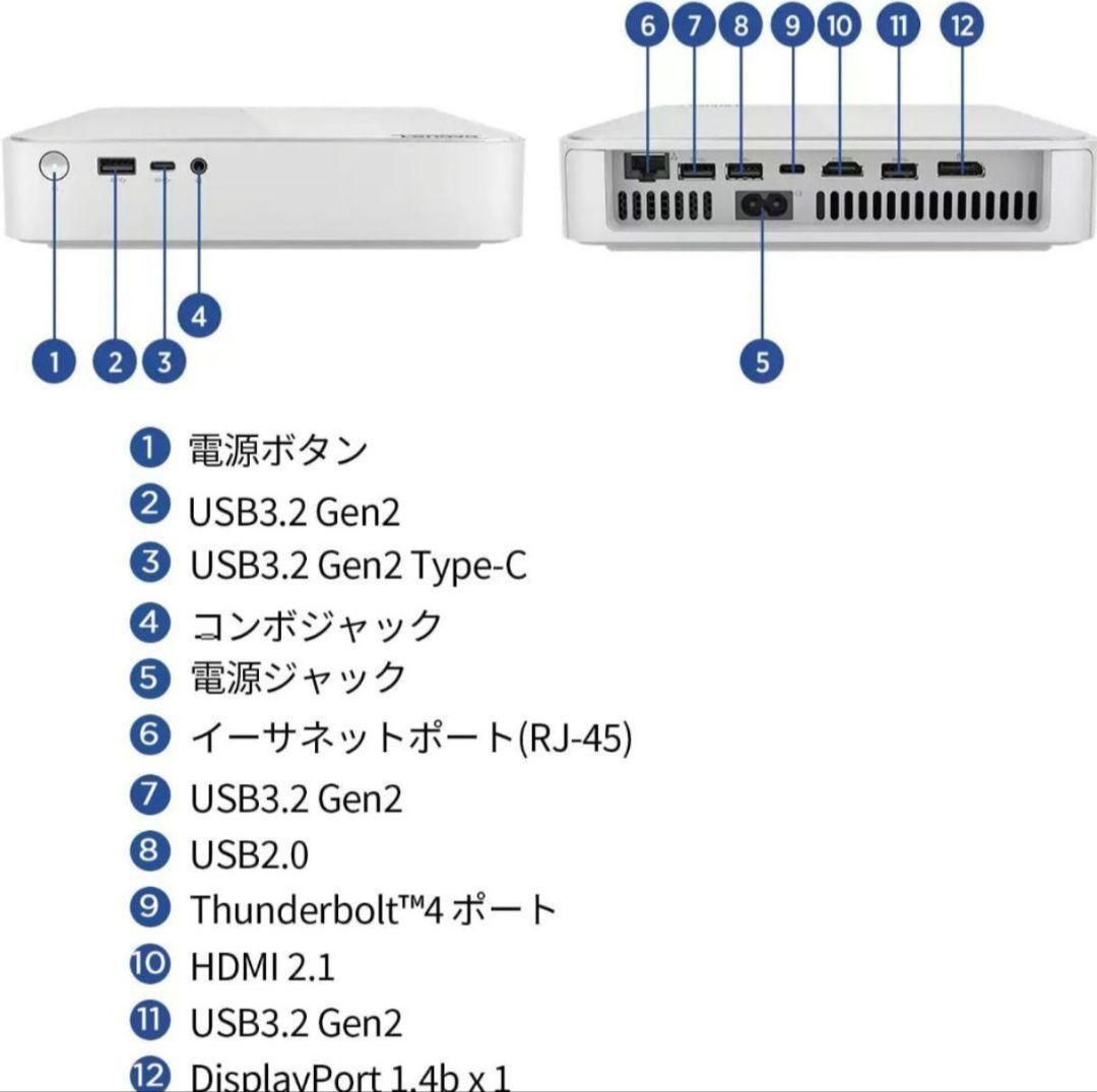 m*y様 Lenovo Core i5 13500H ミニPC 8GB 256G
