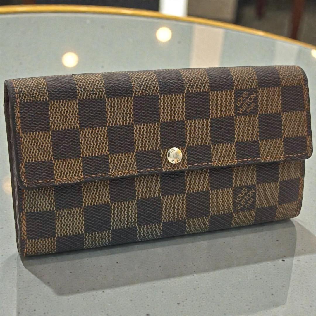 ルイヴィトン ダミエ 長財布 ポルトフォイユ サラ ブラウン N61734