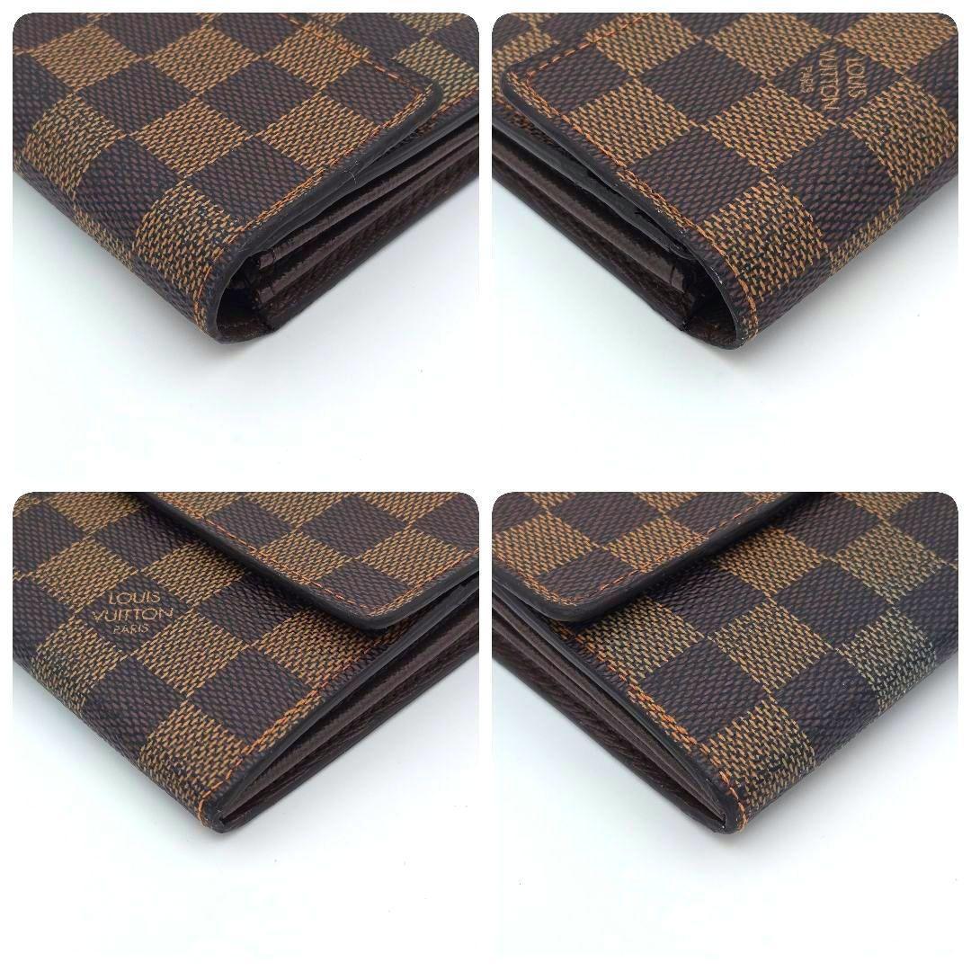 ルイヴィトン ダミエ 長財布 ポルトフォイユ サラ ブラウン N61734