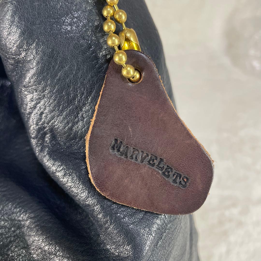 【美品】 MARVELETS マーベレッツ レザー ハンドバッグ ブラック