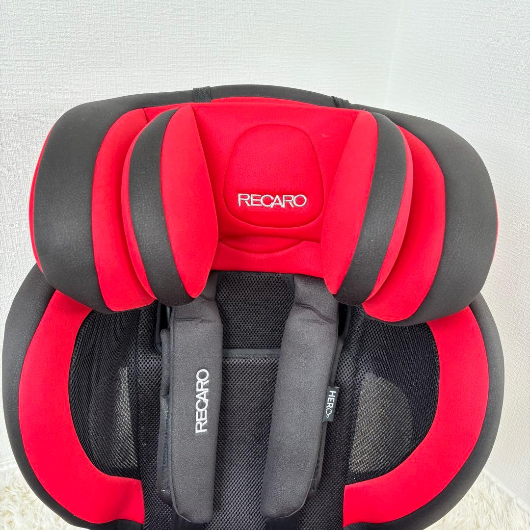 美品　RECARO ジュニアシート　キッズシート　チャイルドシート　赤