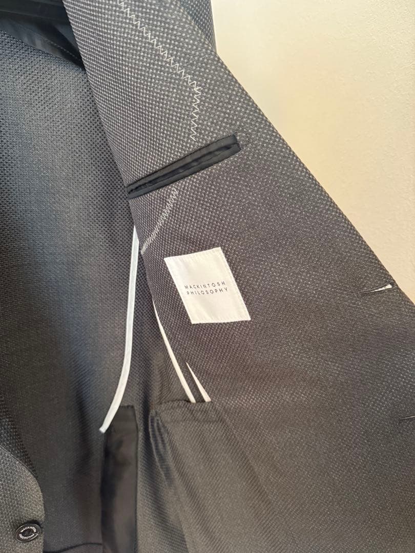 マッキントッシュ　フィロソフィーTROTTIER グレー 柄　スーツ