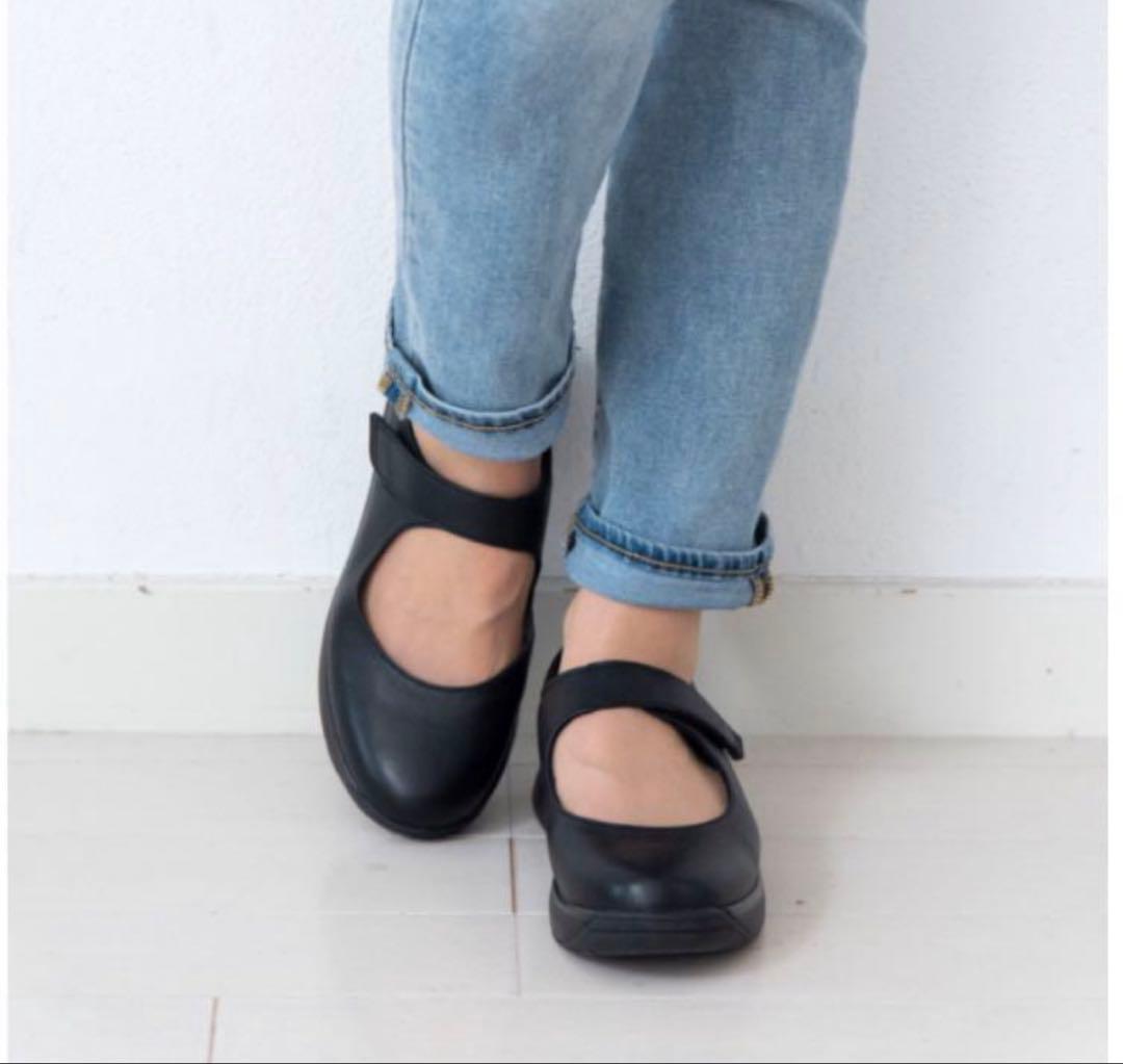 未使用級！JOYA ジャーヤ　メリージェーン　オードリー ブラック２パンプス