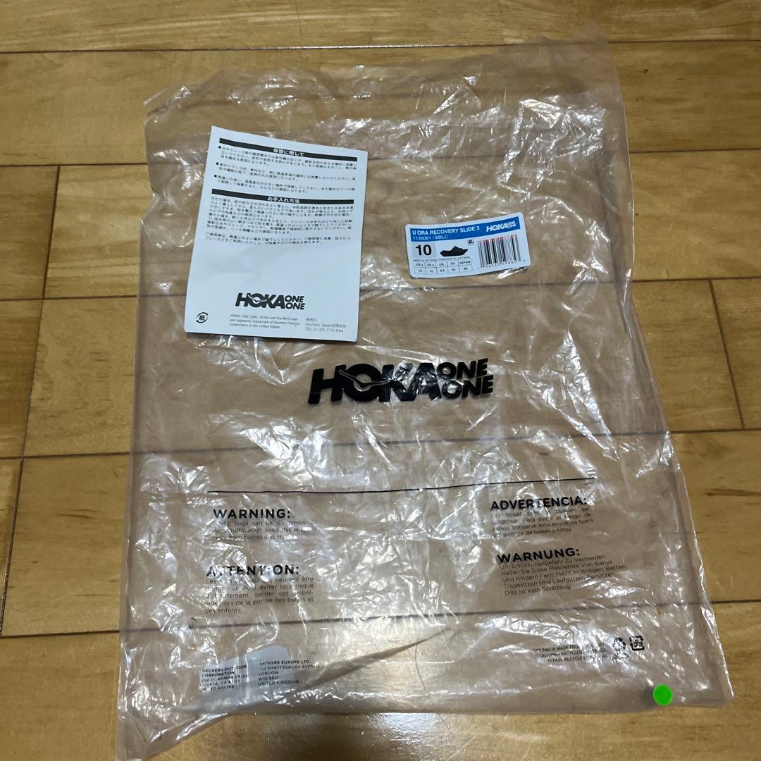 HOKA リカバリーサンダル3 ブラック M10 28cm