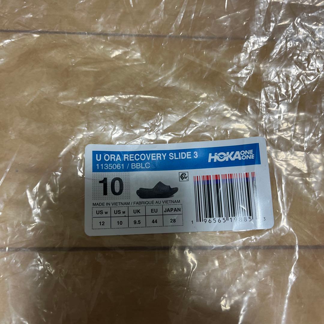 HOKA リカバリーサンダル3 ブラック M10 28cm