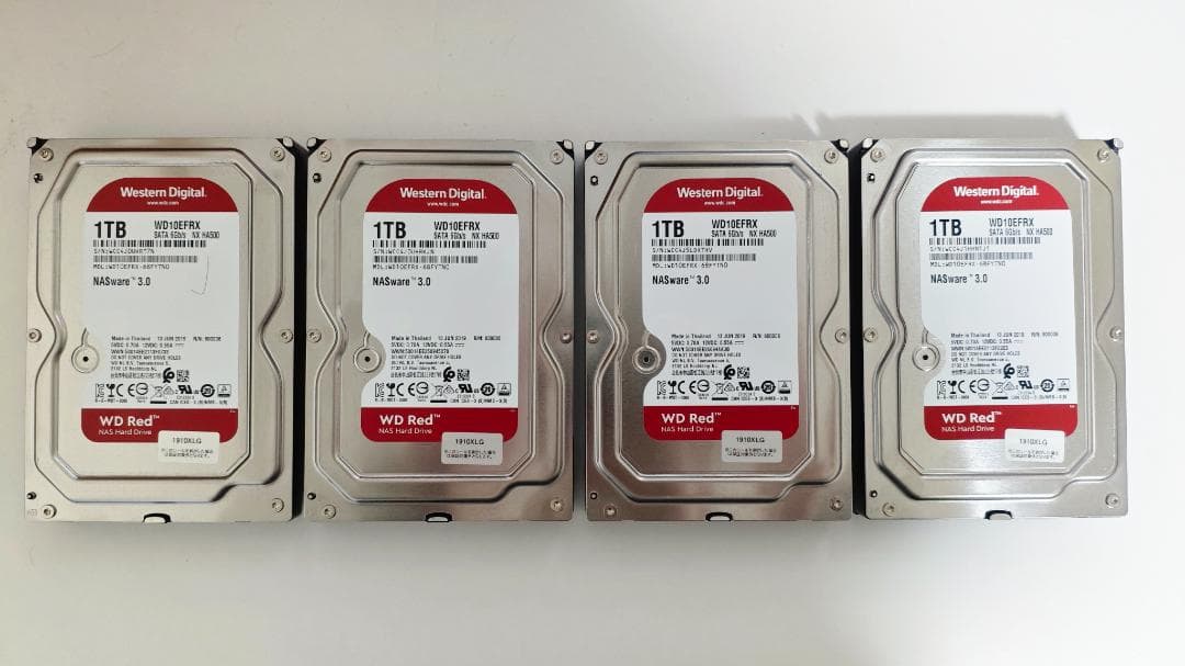 WD Red 4TB（1TB × 4）NAS用高耐久